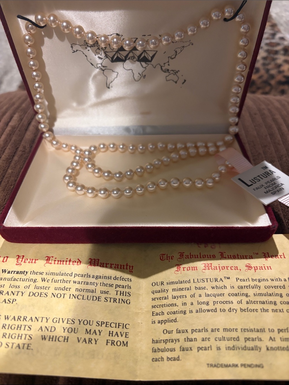 Majorica pearl Ivory Necklace - Classic Simulated Pearl Strand opera length